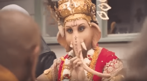 MLA ad featuring Ganesha