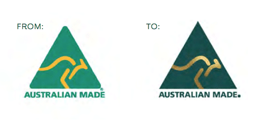 New Australian made logo